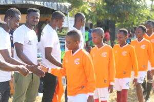 Football kit donation for Forsports Foundation from kits for the world