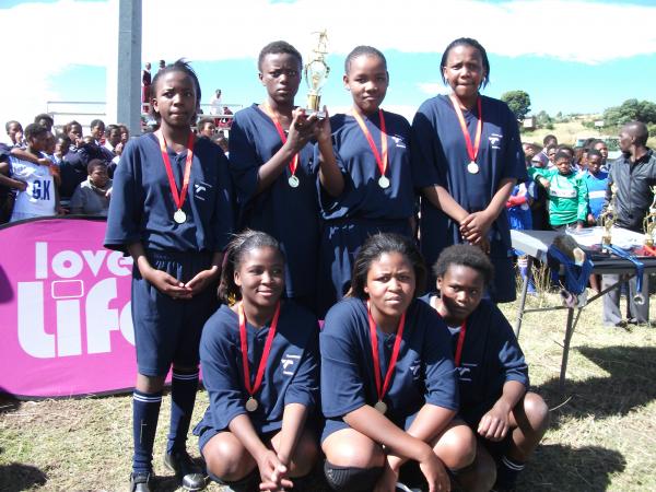 SDG 5 Out reach program football kit donation Lovelife and kits for the world for the football for hope